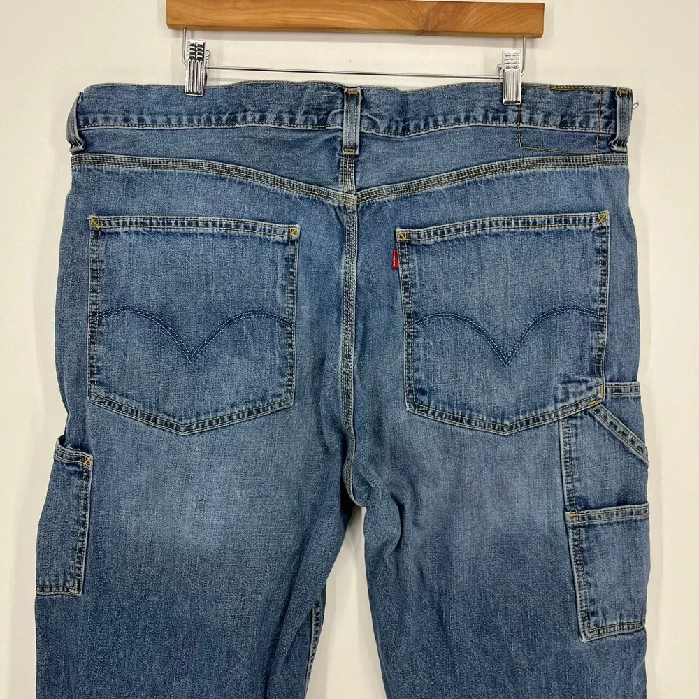 Levis Carpenter Loose Straight Jeans Mens 40x30 Blue Denim Utility Pants